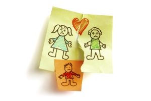 unhappy-family-and-child-custody-battle-concept-sketched-on-sticky-note-paper